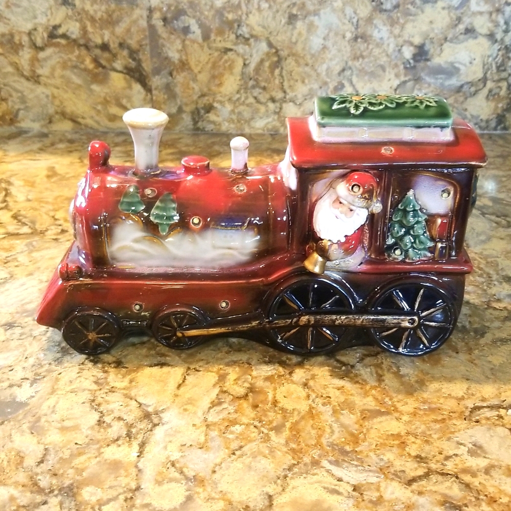 Glass Christmas Train